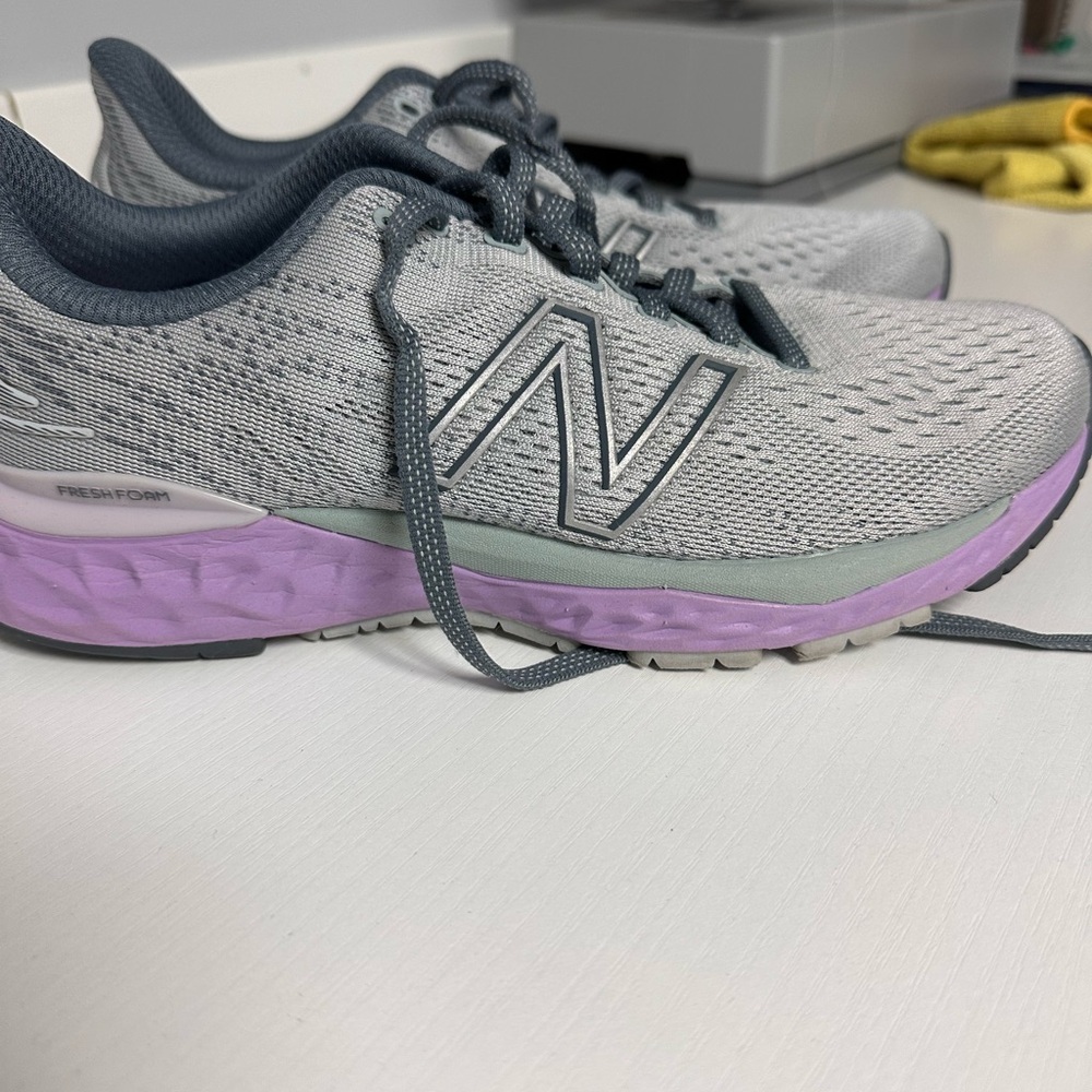 New Balance Women's Athletic Shoes in Gray and Lavender